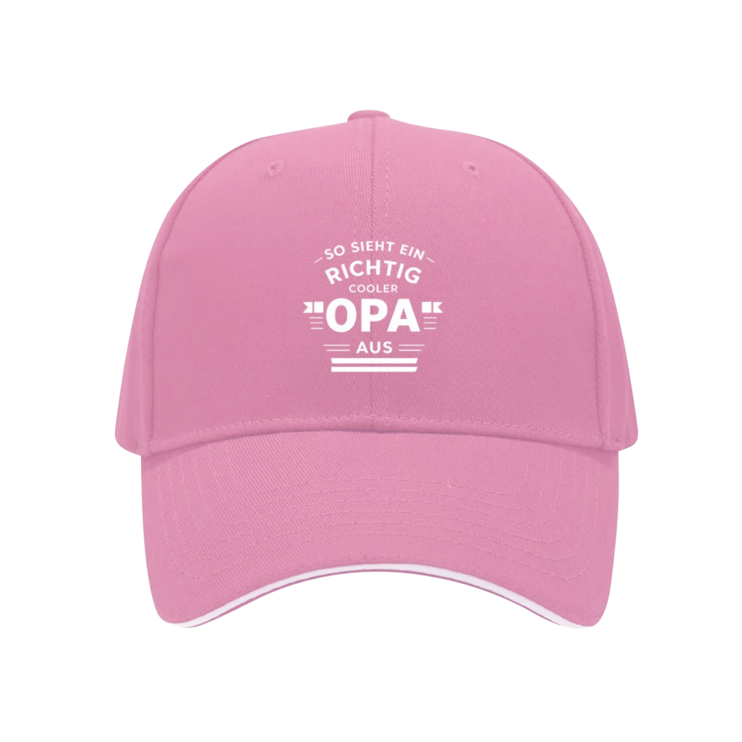 So Sieht Ein Richtig Cooler OPA German Slogan Red Sandwich Baseball Cap