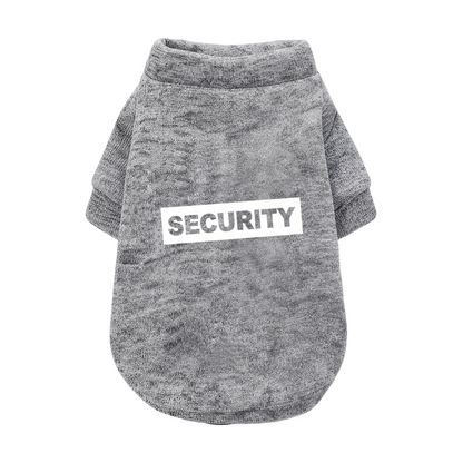 SECURITY Cool Letter Pet Cardigan Sweater