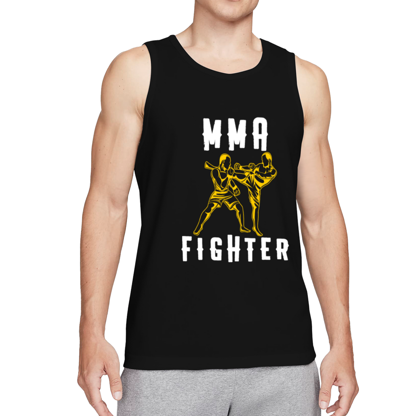 MMA Fighter Combat Sports Graphic Tank Top