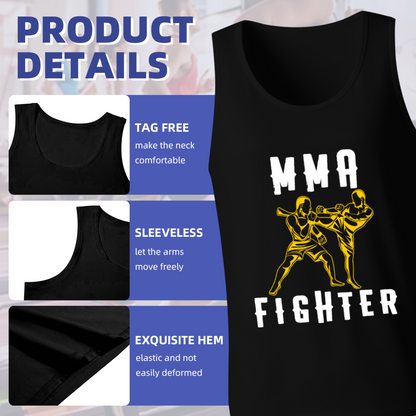 MMA Fighter Combat Sports Graphic Tank Top