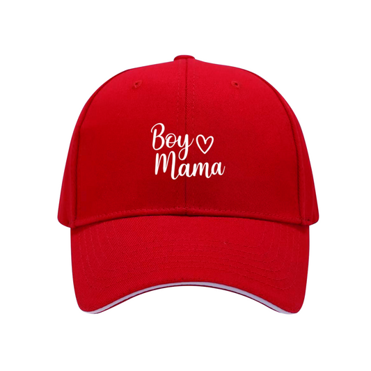 Boy Mama Sweet Heart Red Sandwich Baseball Cap ¨C Proud Boy Mom Daily Hat