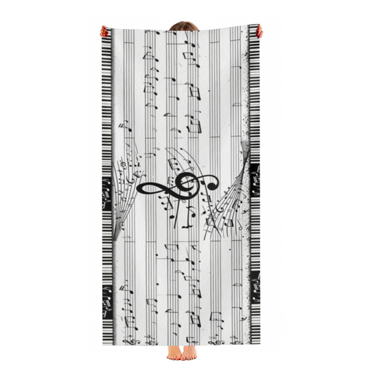Bohemian Exotic Tribal Geometric Beach Towel, Plush Cozy & Highly Water Absorbent, Various Sizes Optional, Comfortable Stylish Towel for Beach Picnic Pool Party