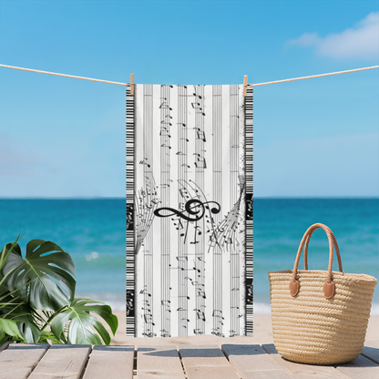 Bohemian Exotic Tribal Geometric Beach Towel, Plush Cozy & Highly Water Absorbent, Various Sizes Optional, Comfortable Stylish Towel for Beach Picnic Pool Party
