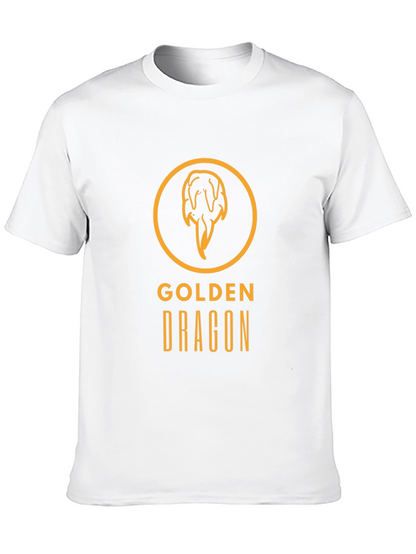 Golden Dragon Graphic Tee - Stylish Mens T-Shirt
