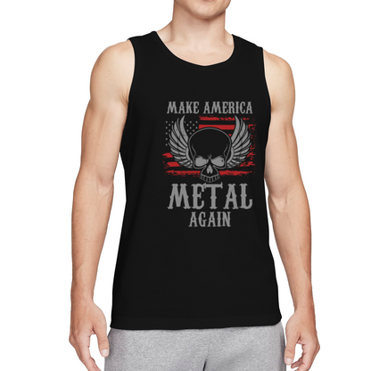 Make America Metal Again Skull Flag Tank