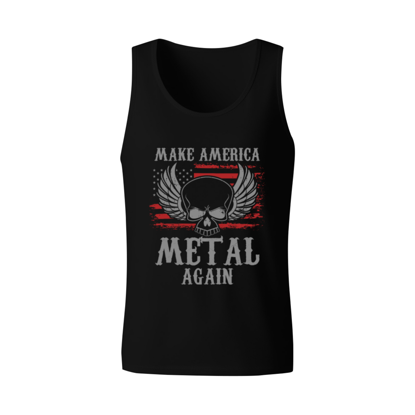 Make America Metal Again Skull Flag Tank