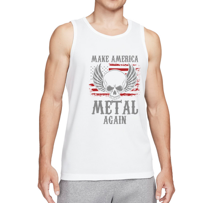 Make America Metal Again Skull Flag Tank