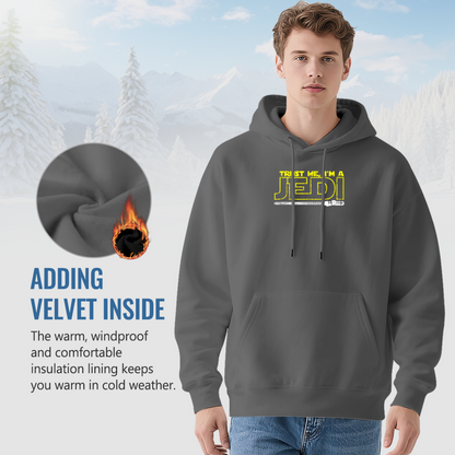 Trust Me I¡¯m A Jedi Star Wars Fan Cozy Grey Hoodie, Movie Lovers Outfit