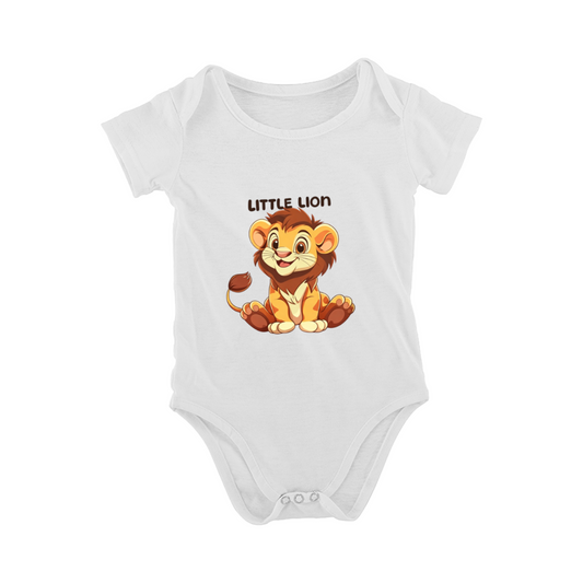 Little Lion Cartoon Cute Baby Onesie Animal Print Newborn Romper