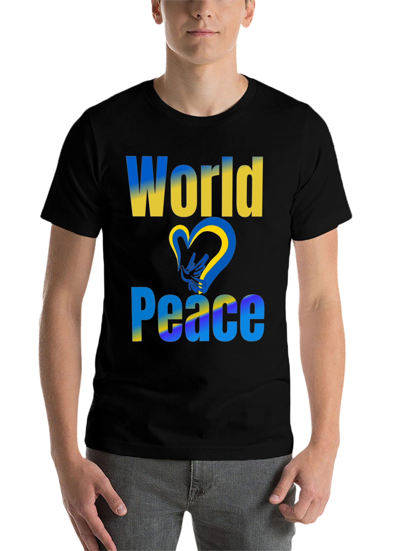 World Peace Ukraine Flag T-Shirt