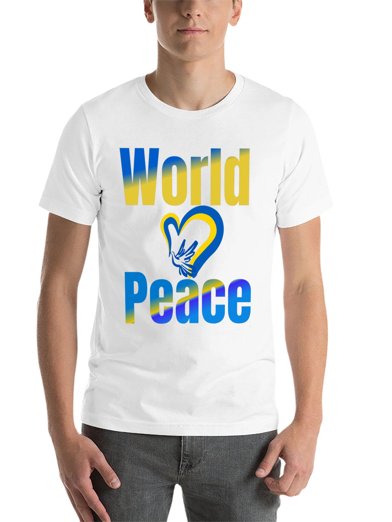 World Peace Ukraine Flag T-Shirt