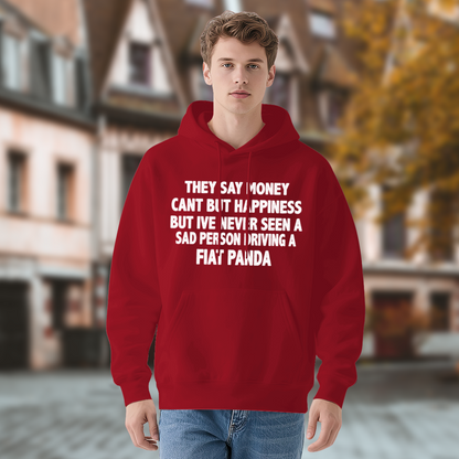 Sad Person Never Drive Fiat Panda Funny Car Red Hoodie, Cozy Auto Lover Top