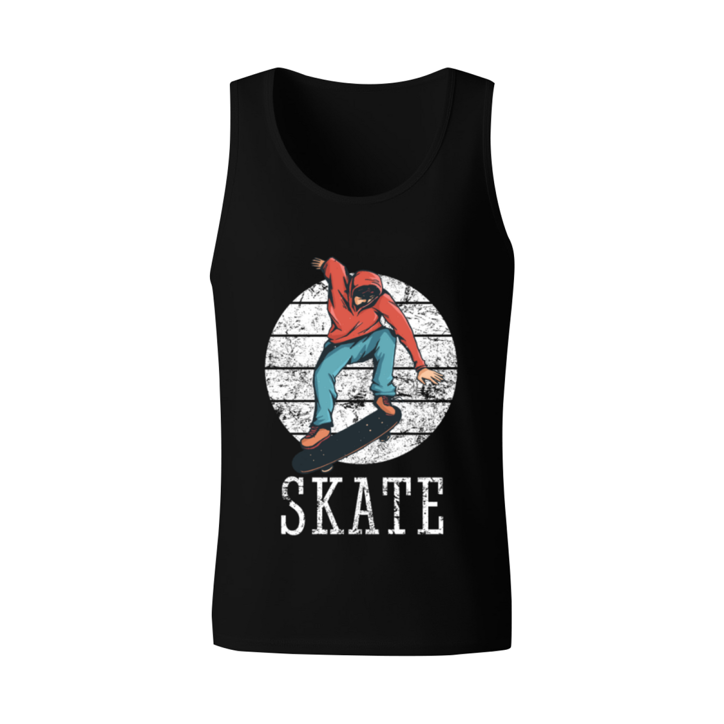 Vintage Distressed Skateboard Skater Streetwear Sleeveless Tank