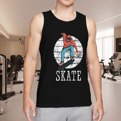 Vintage Distressed Skateboard Skater Streetwear Sleeveless Tank