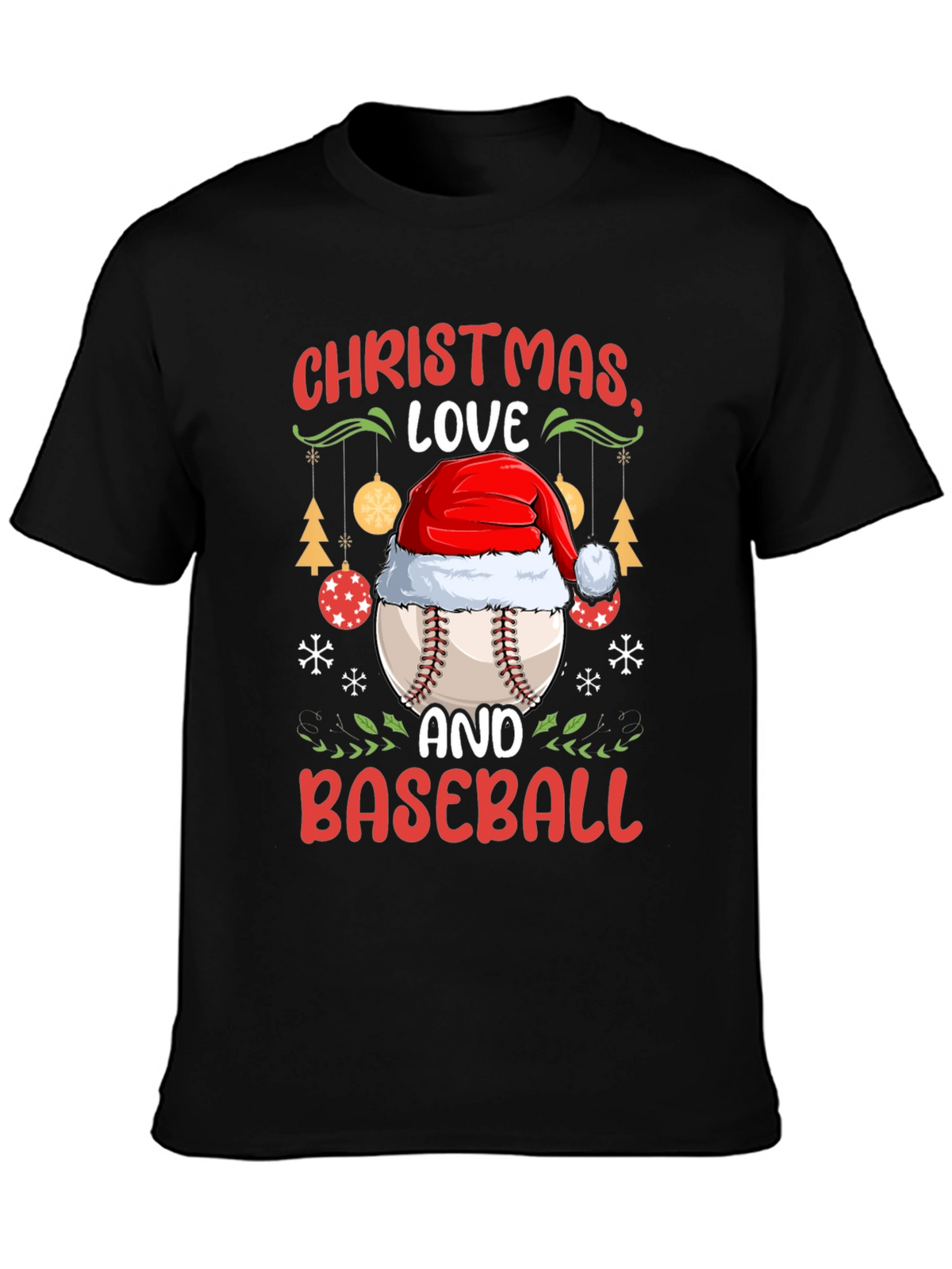 Christmas Baseball T-Shirt