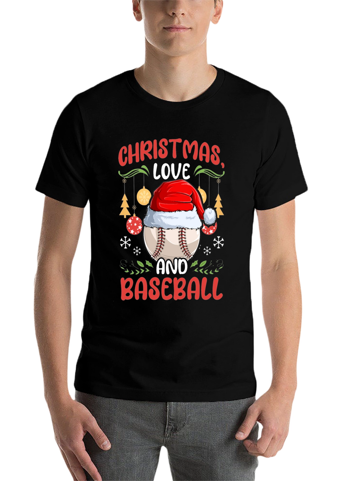 Christmas Baseball T-Shirt