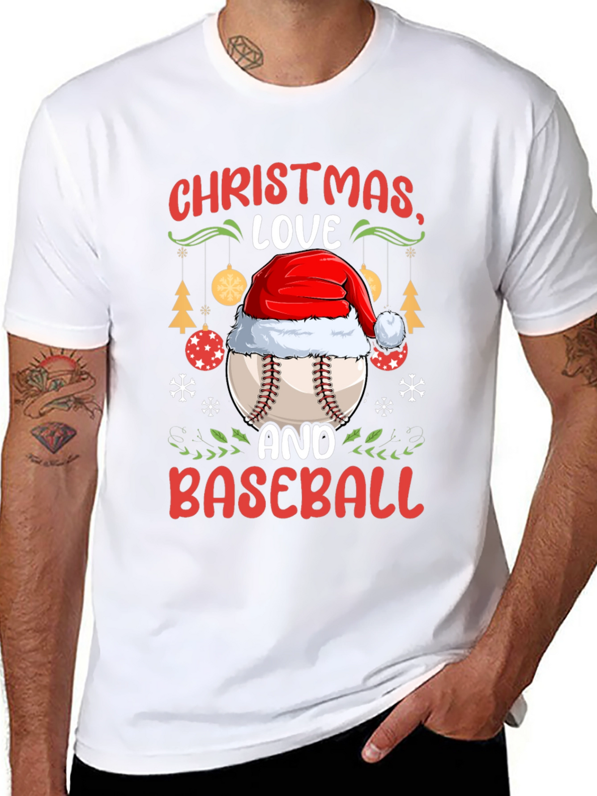 Christmas Baseball T-Shirt