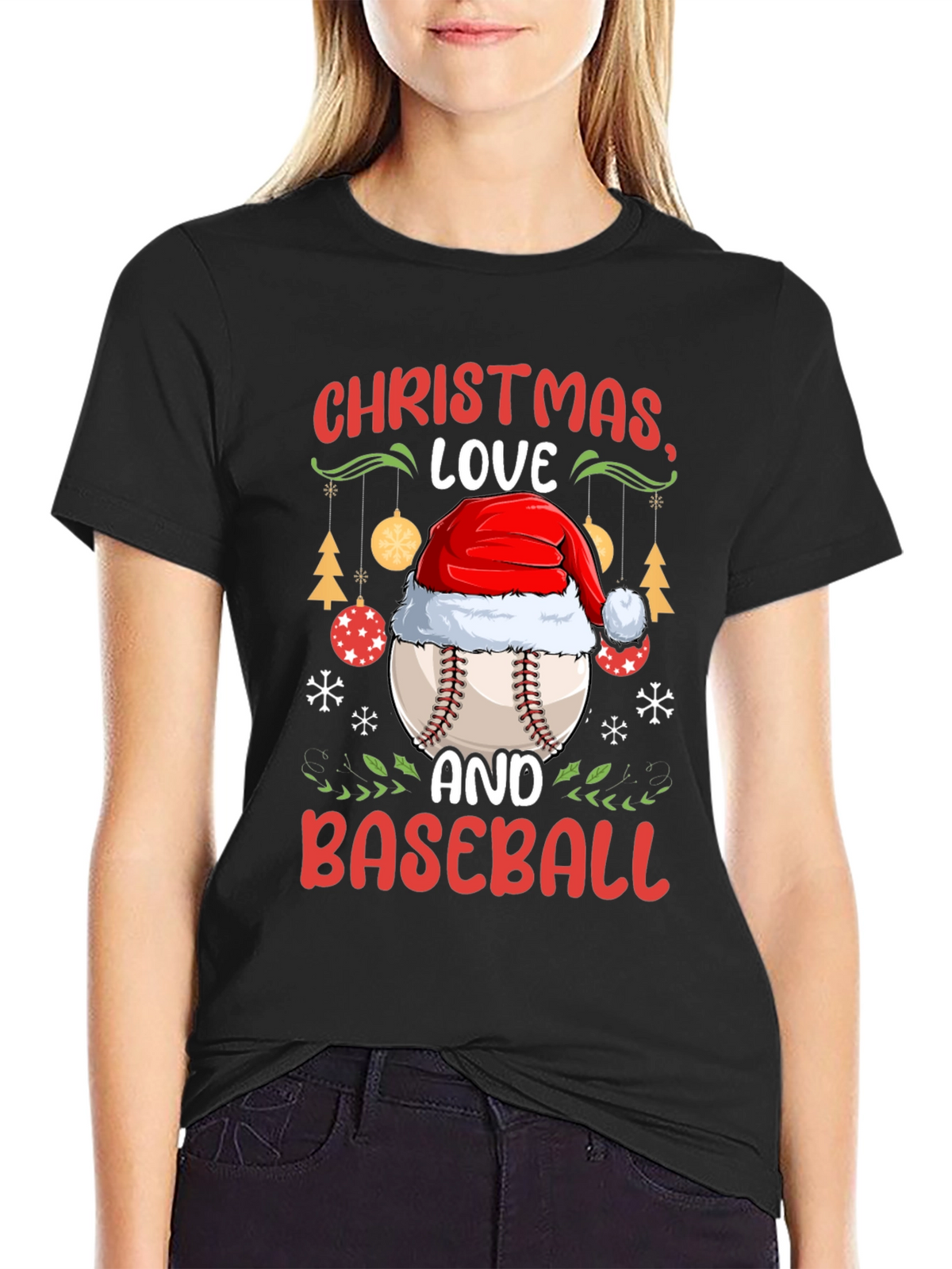 Christmas Baseball T-Shirt