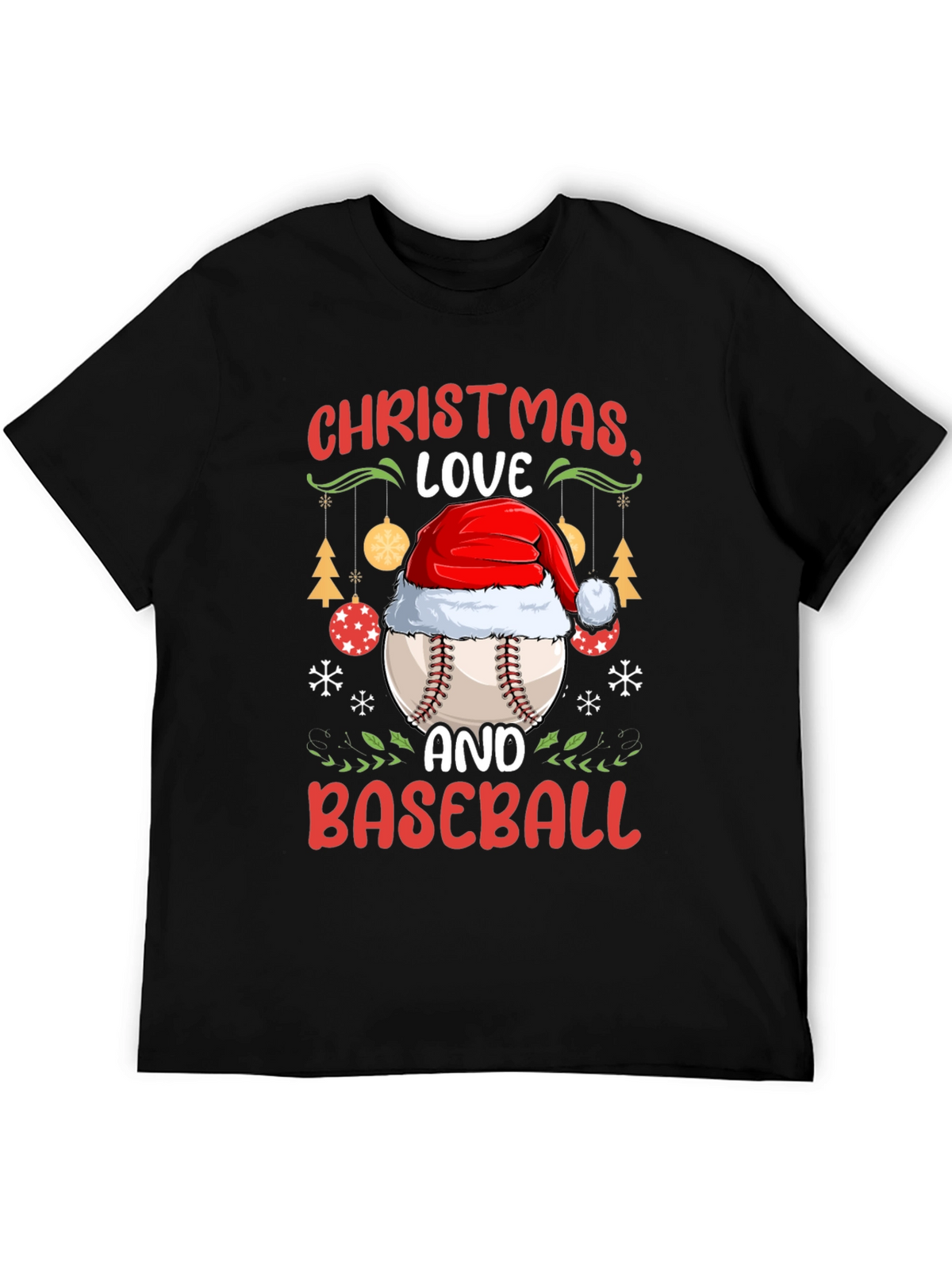 Christmas Baseball T-Shirt