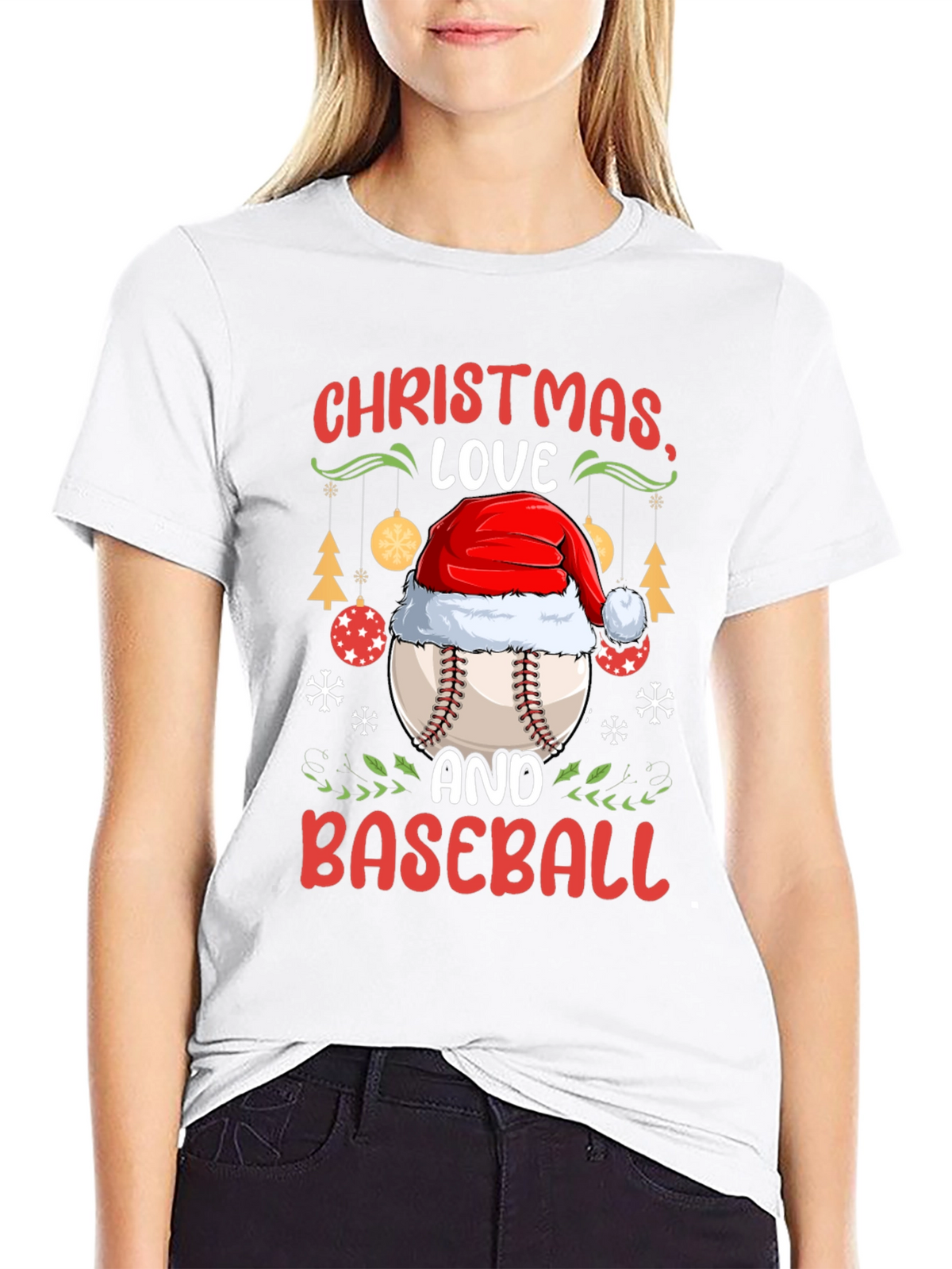 Christmas Baseball T-Shirt
