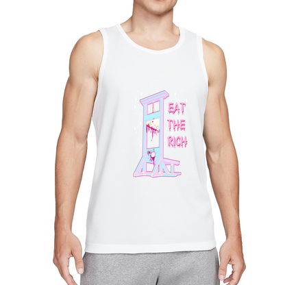 Eat The Rich Pastel Guillotine Edgy Mens Vest