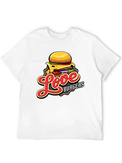 Love Burgers Graphic T-Shirt - Black
