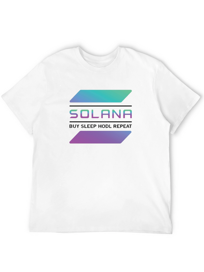 Solana Crypto T-Shirt - Buy Sleep HODL Repeat