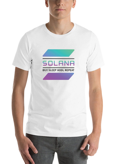 Solana Crypto T-Shirt - Buy Sleep HODL Repeat
