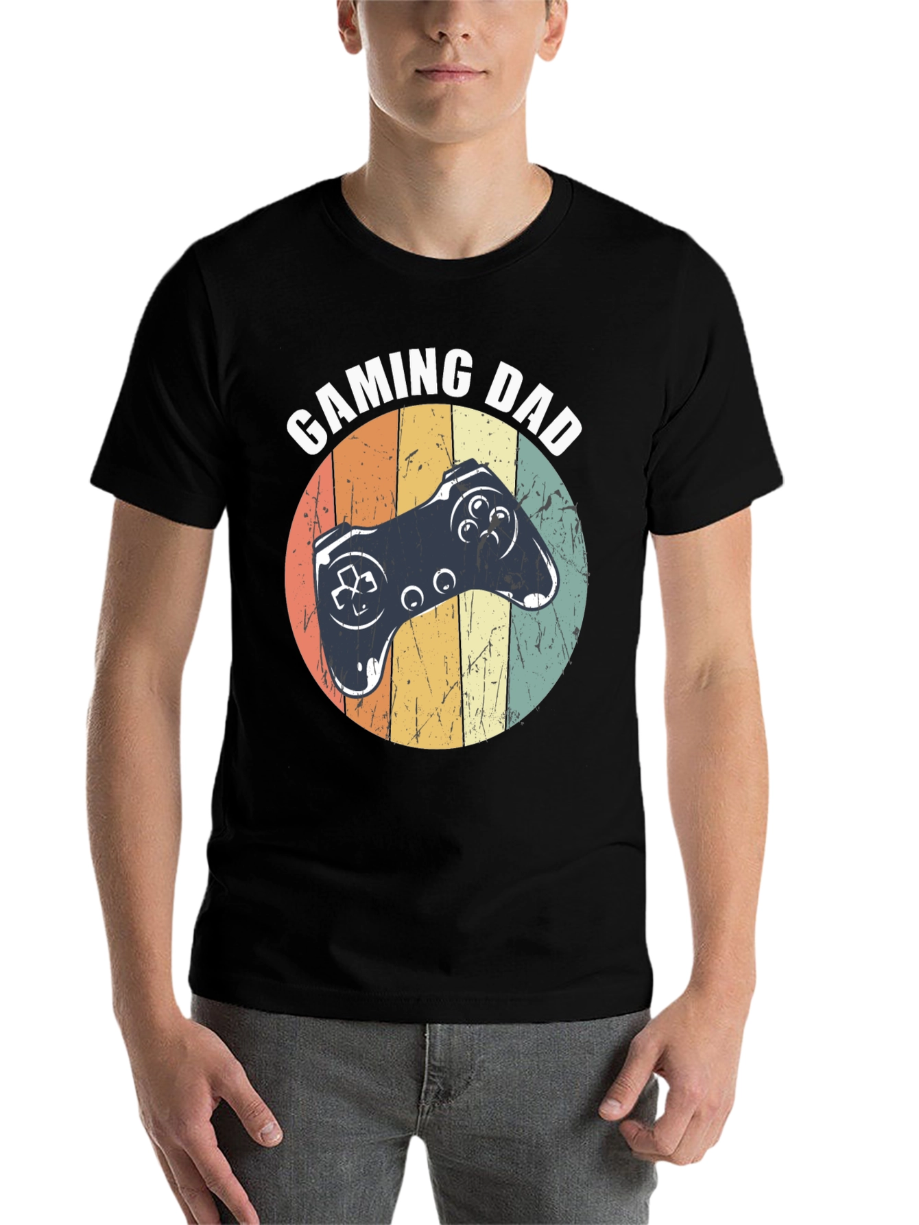 Gaming Dad T-Shirt Retro Controller Design