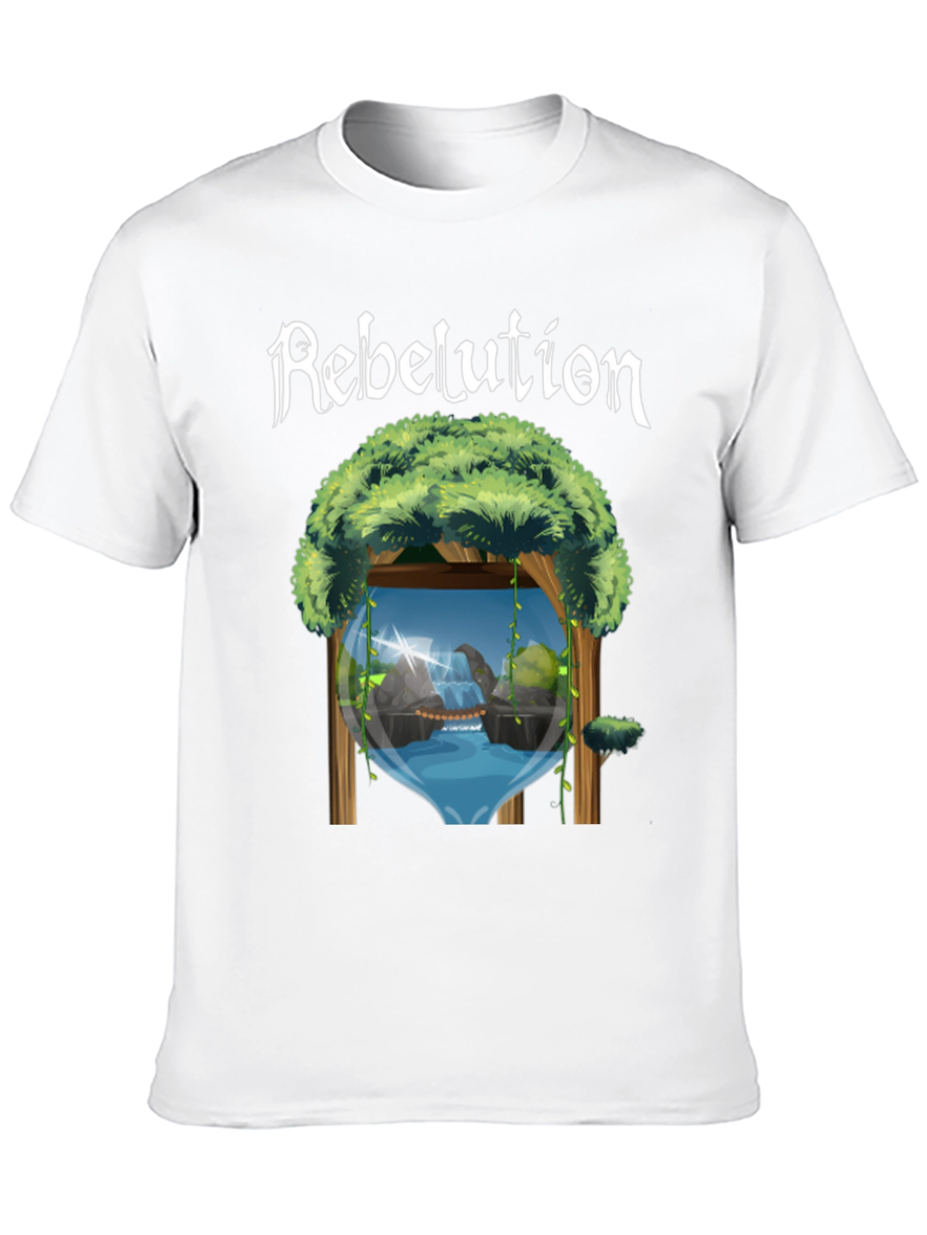 Rebelution Nature Scene Black T-Shirt