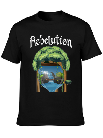 Rebelution Nature Scene Black T-Shirt