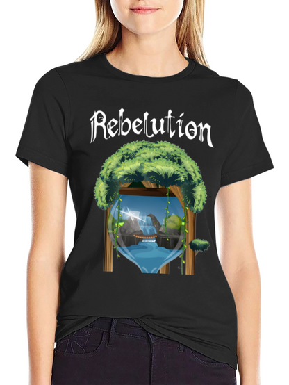 Rebelution Nature Scene Black T-Shirt