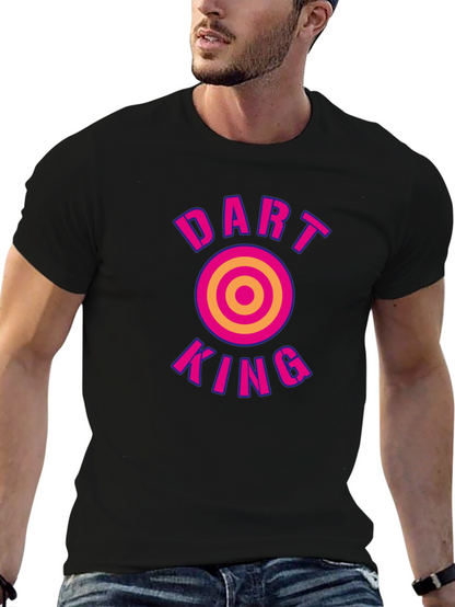 Dart King Graphic Tee - Black Cotton T-Shirt