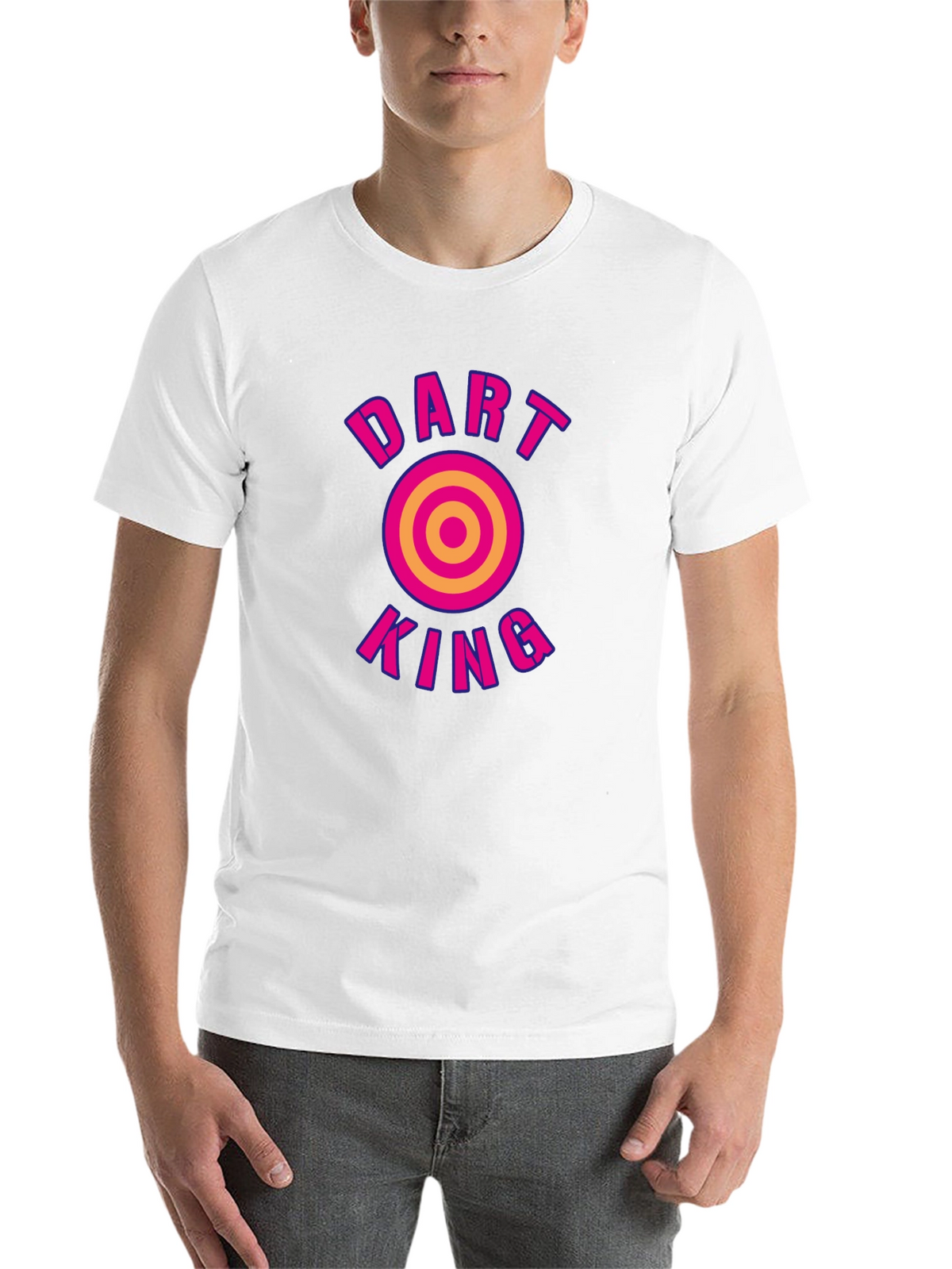 Dart King Graphic Tee - Black Cotton T-Shirt