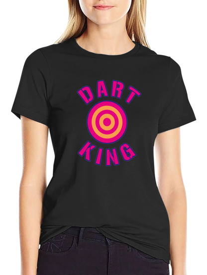 Dart King Graphic Tee - Black Cotton T-Shirt