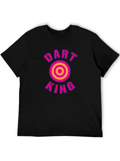 Dart King Graphic Tee - Black Cotton T-Shirt