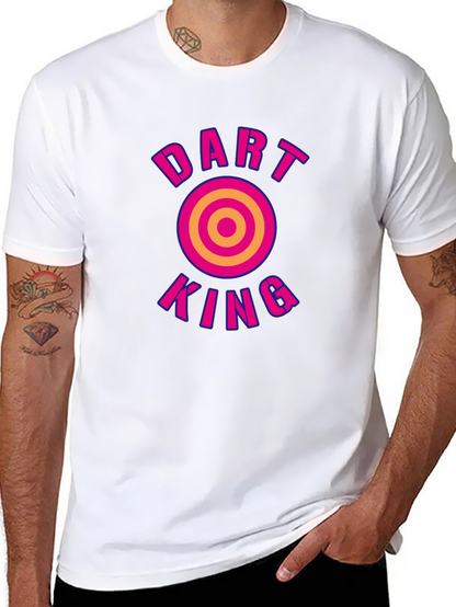 Dart King Graphic Tee - Black Cotton T-Shirt