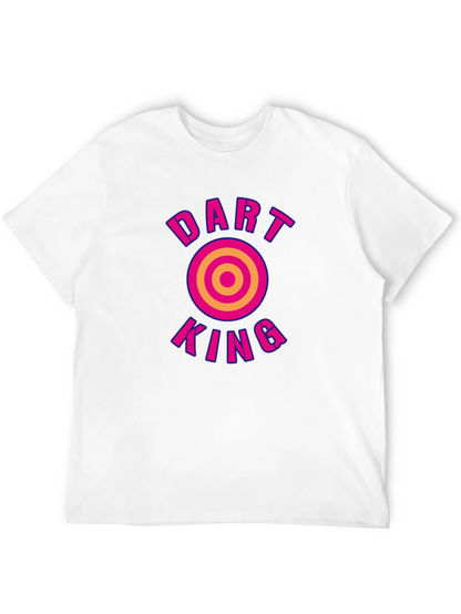 Dart King Graphic Tee - Black Cotton T-Shirt