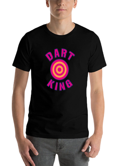 Dart King Graphic Tee - Black Cotton T-Shirt