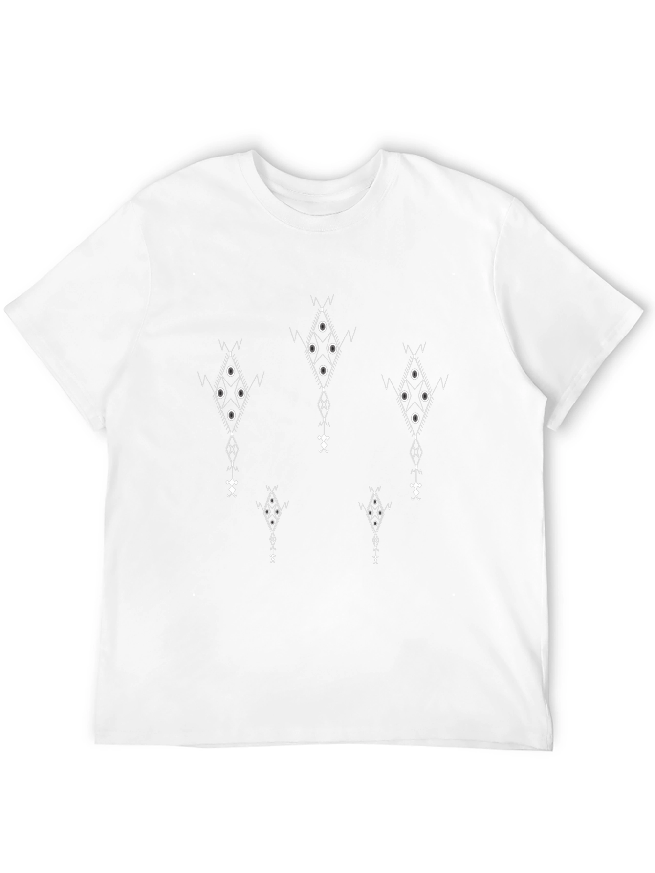 Geometric Pattern Black T-Shirt