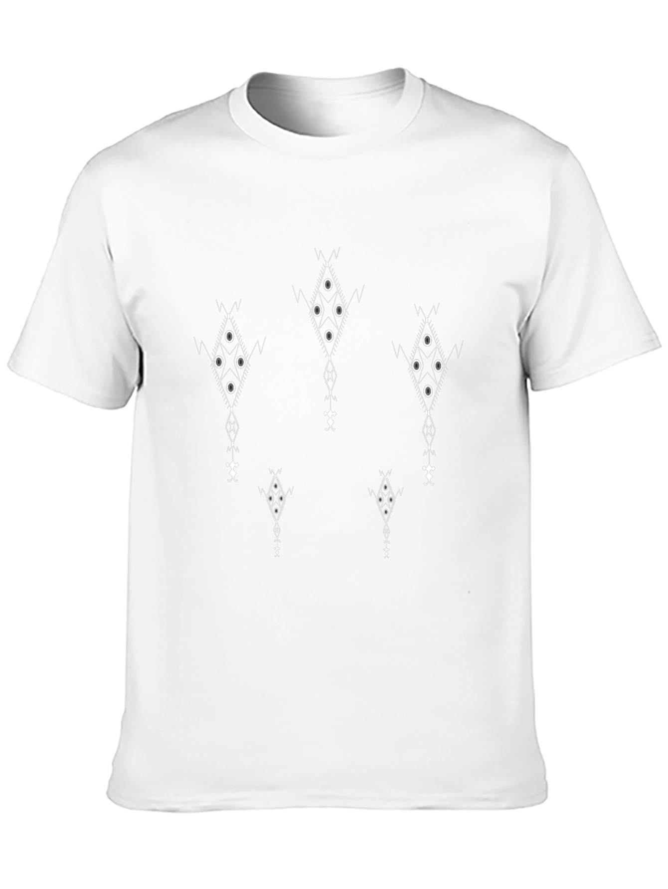 Geometric Pattern Black T-Shirt