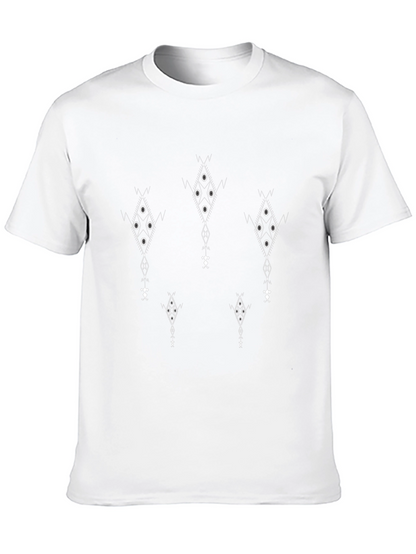 Geometric Pattern Black T-Shirt