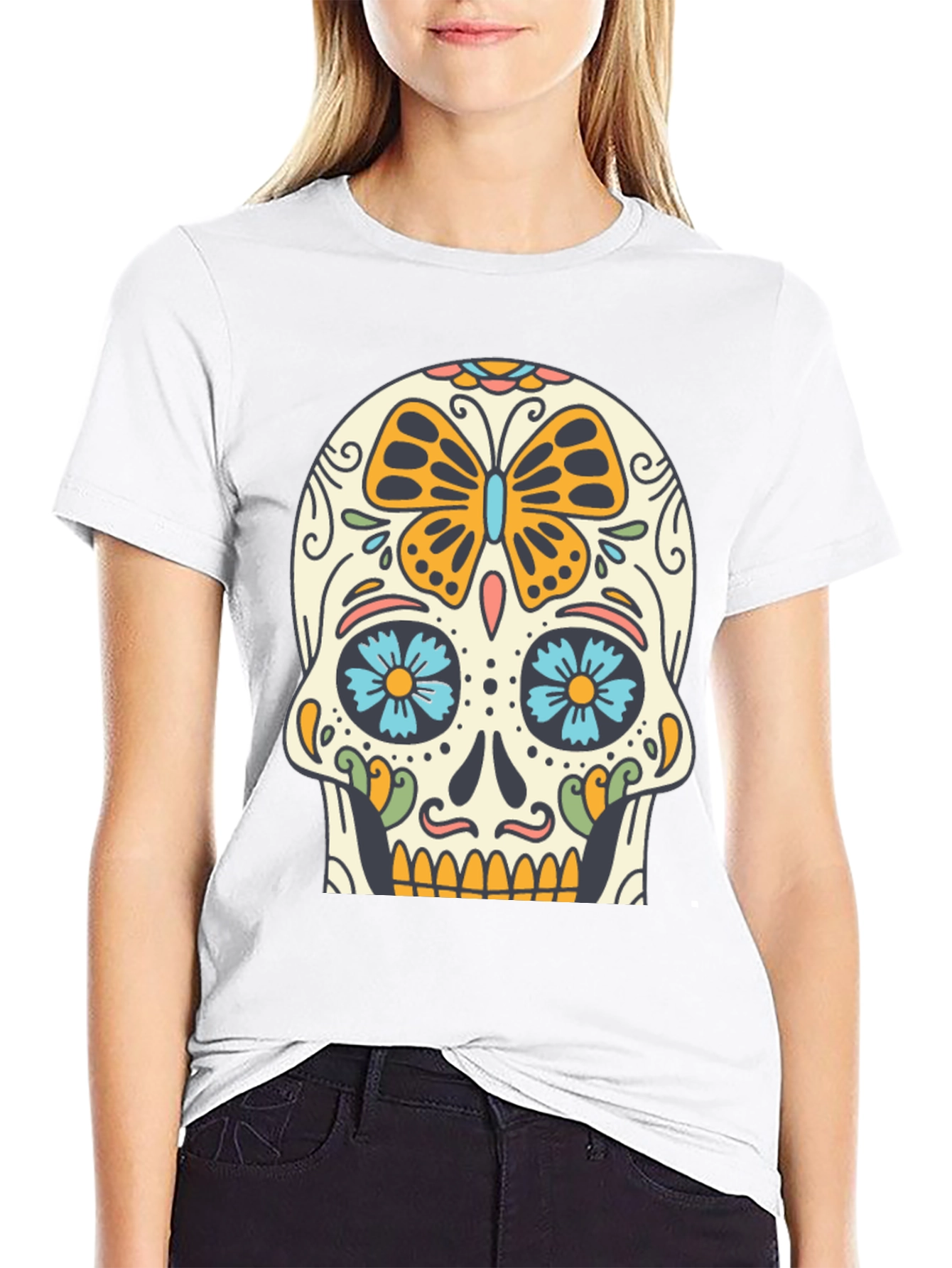 Sugar Skull T-Shirt - Day of the Dead Tee