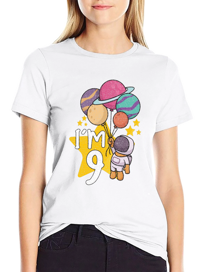 Im 9 Astronaut Birthday T-Shirt
