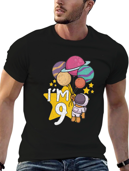 Im 9 Astronaut Birthday T-Shirt