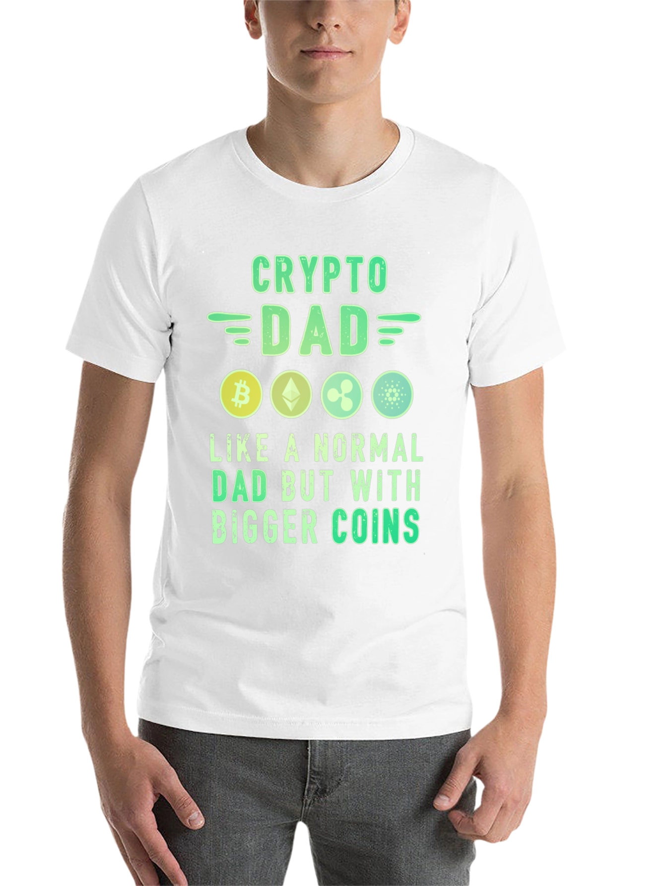 Crypto Dad T-Shirt Bitcoin Lover Tee
