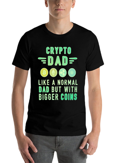 Crypto Dad T-Shirt Bitcoin Lover Tee