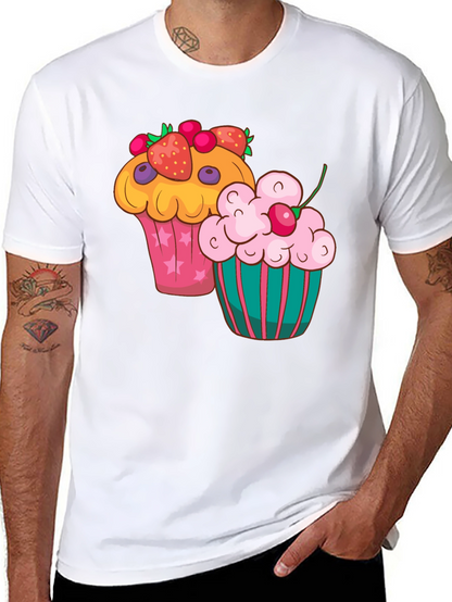 Cupcake Graphic T-Shirt - Fun Dessert Tee
