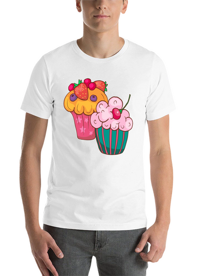 Cupcake Graphic T-Shirt - Fun Dessert Tee
