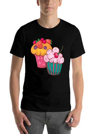 Cupcake Graphic T-Shirt - Fun Dessert Tee
